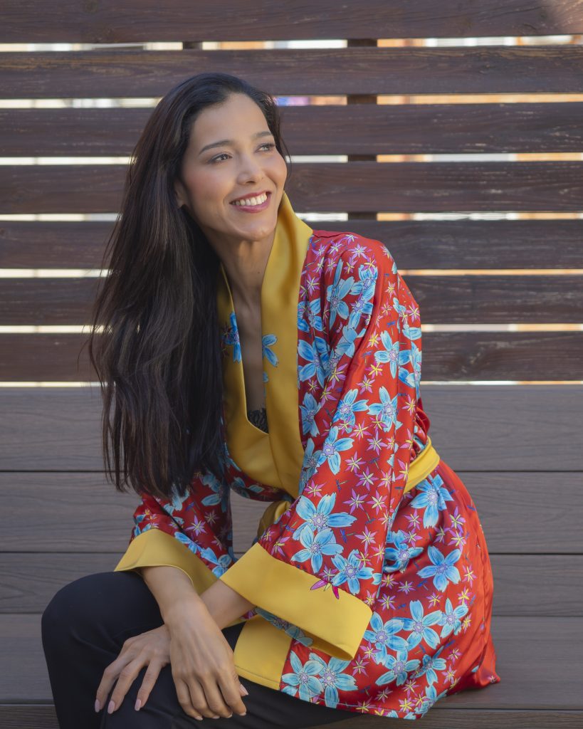 KIMONO DE  FLORES